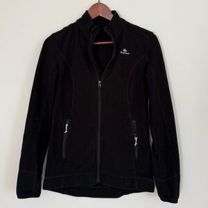 Quechua black zip-up fleece